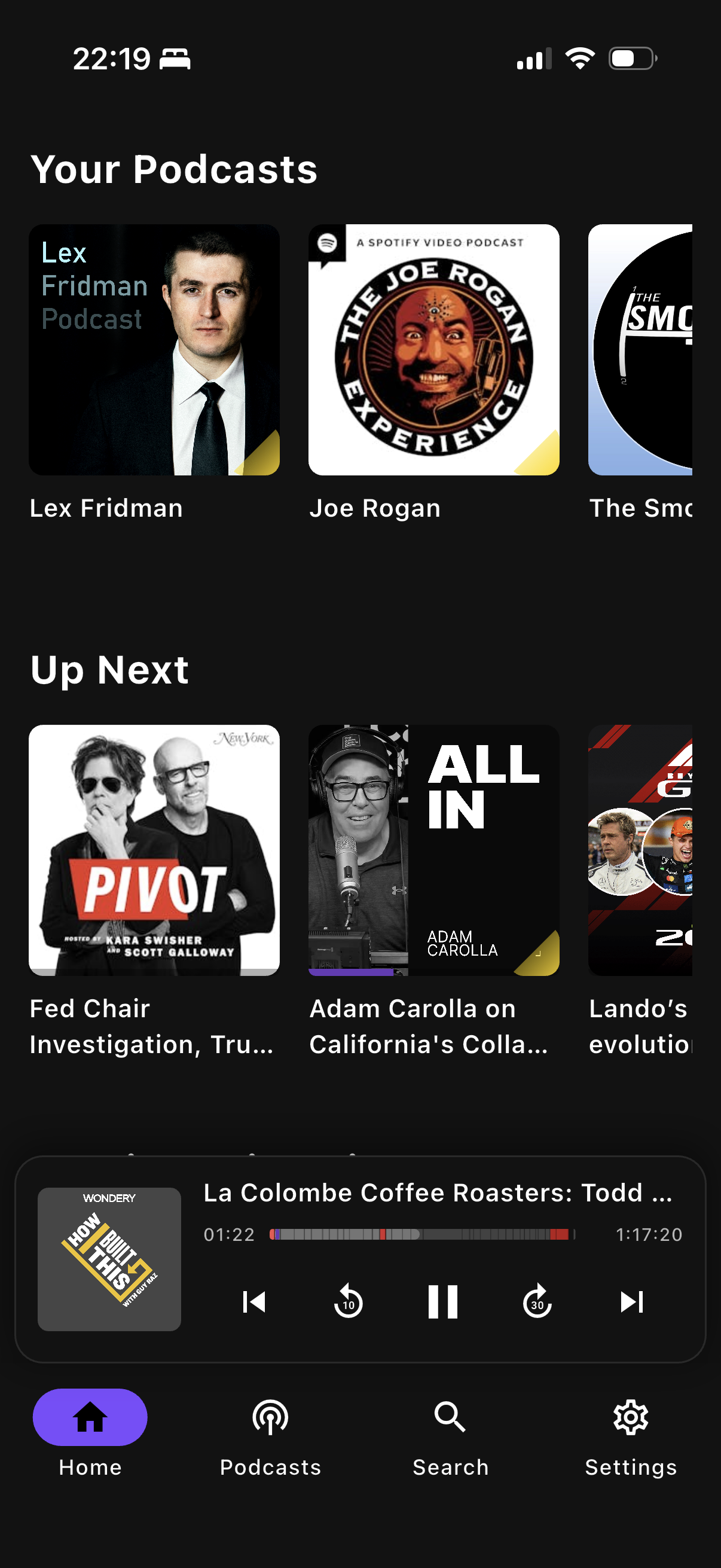 Hypercast Home - Your Podcasts