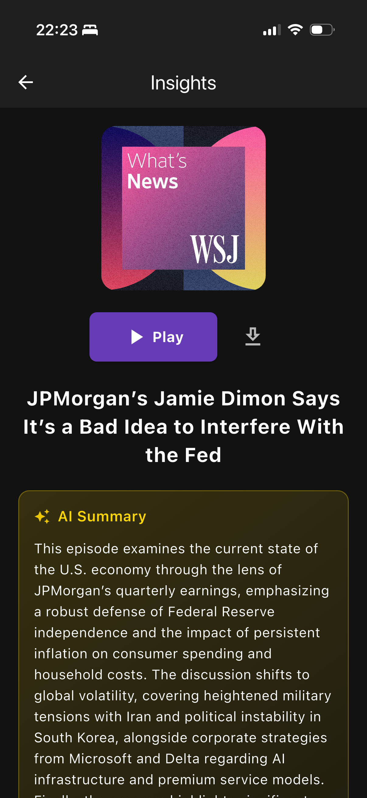 AI Summary for Episodes